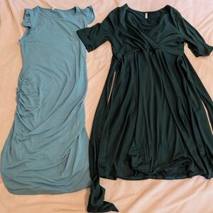Set of 2 Casual Maternity Dresses